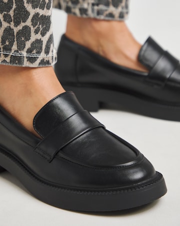 Vienna Simple Chunky Loafers - Wide Fit (E)