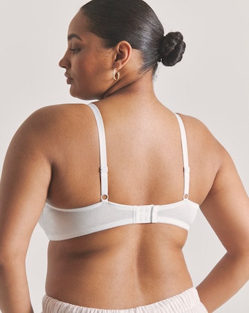 Pretty Secrets (3 Pack) Cotton T-Shirt Wired Bras (B-F) Black/White/Blush