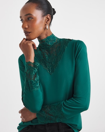 Joe Browns Darcie Lace High Neck Top