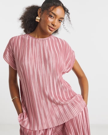 Joanna Hope Plisse Blouse