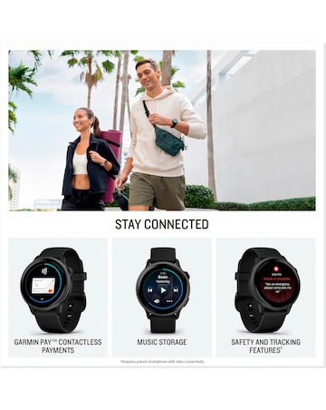 Garmin Vivoactive 6 AMOLED 42mm Smart Watch - Lunar Gold