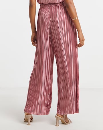 Joanna Hope Plisse Wide Leg Trousers