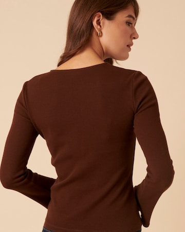 Nobody's Child Asymetric Knit Top
