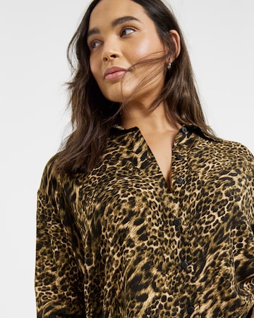 Leopard Viscose Printed Shirt