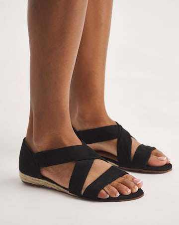 Sonya Soft Strap Espadrille Sandals Ultra Wide EEEEE Fit