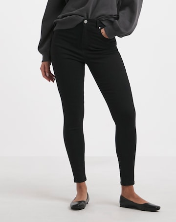 Black Highwaist Super Stretch Skinny Jeans