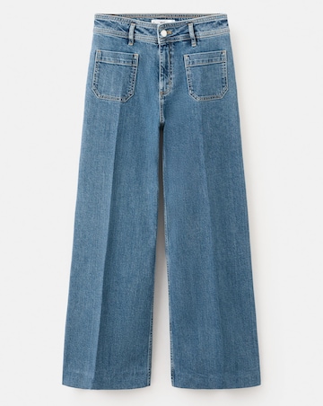 Mango Jessie Wide Leg Jeans With Pockets