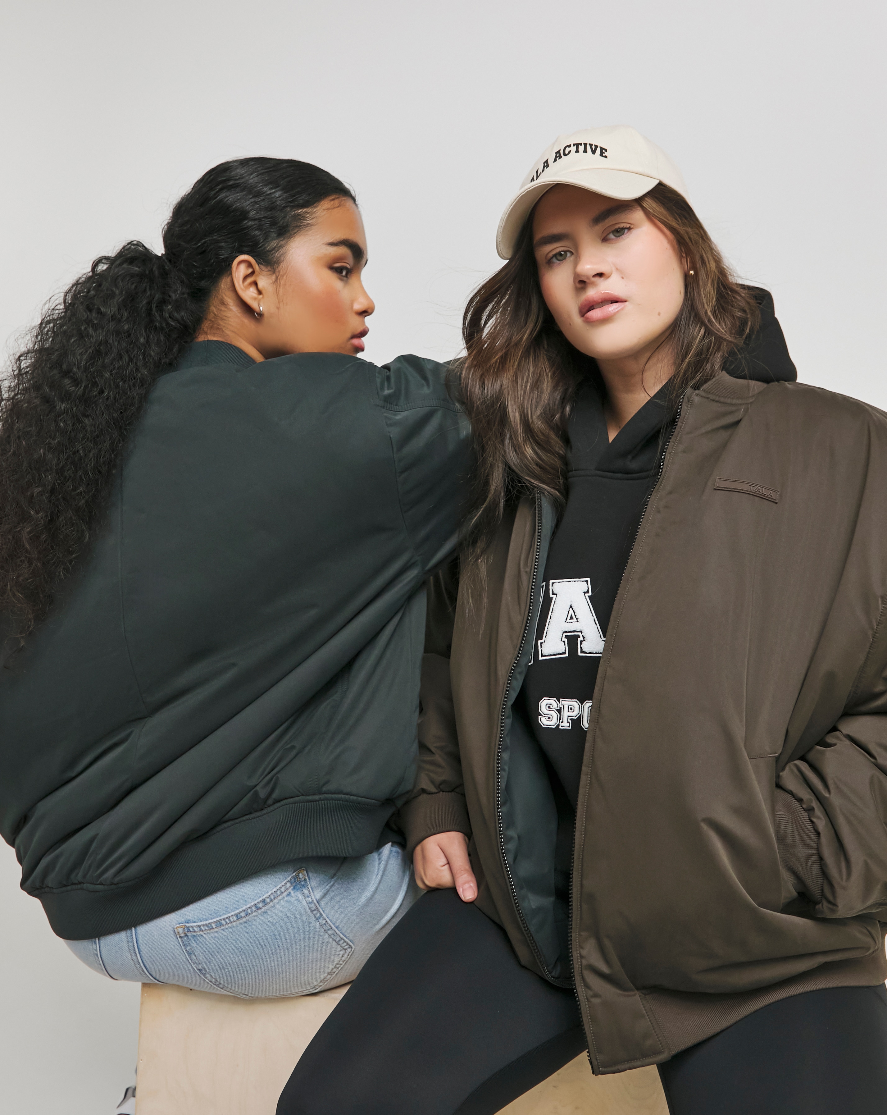 TALA Black Brown Reversible Bomber Jacket | Simply Be