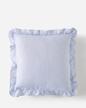 Julipa Estella Floral Embroidered Ruffle Cushion