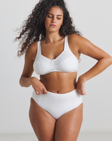 Pretty Secrets (2 Pack) New Sarah Cotton Non Wired Bras (B-G) White/Black