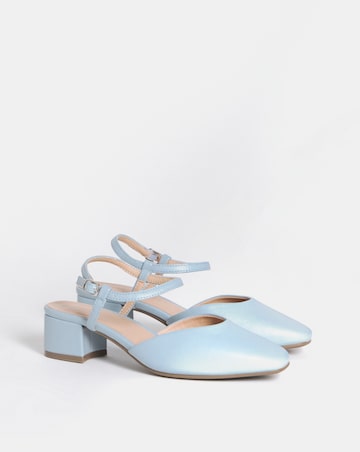 Jennifer Two Part Heeled Shoes - Extra Wide Fit (EEE)