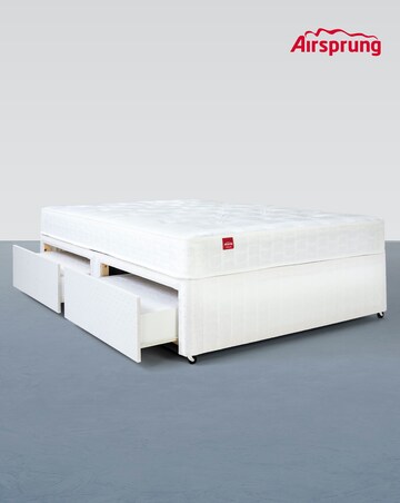 Airsprung Sacramento Deep Quilt Divan Set with 4 Drawers