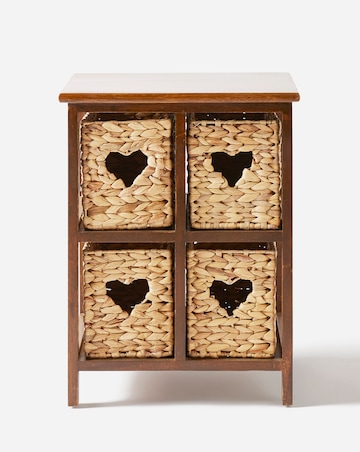 Hyacinth Hearts 4 Drawer Square Unit
