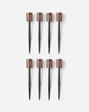 8 Moroccan Solar Stake Lights