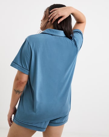 Pretty Secrets Revere Pyjama Short Set Blue