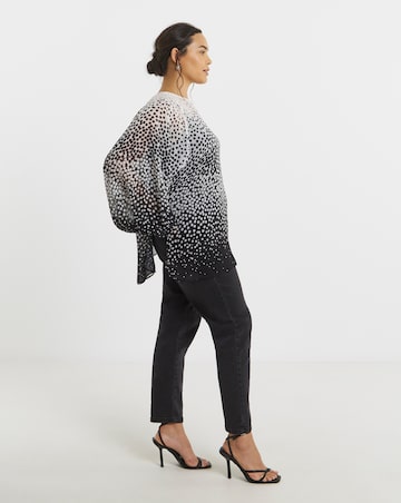 Joanna Hope Ombre Spot Blouse