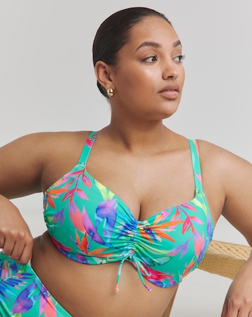 Elomi Toyama Tides Adjustable Wired Bikini Top Jade