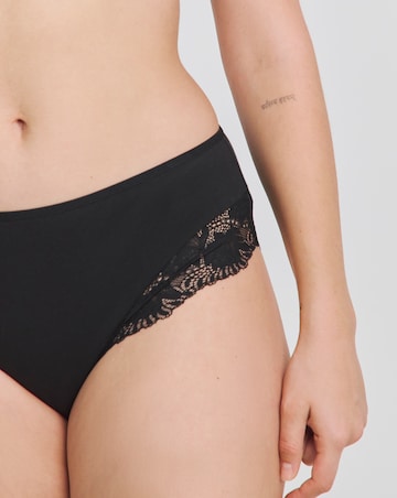 Pretty Secrets (5 Pack) Midi Brazilian Knickers Black