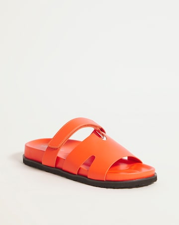 Georgina Touch and Close Footbed Sandals - Wide Fit (E)