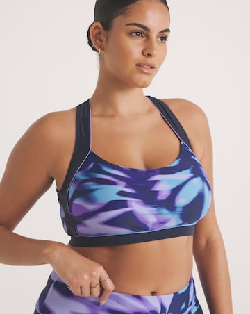 Sports Swim Bikini Cross Back Crop Top