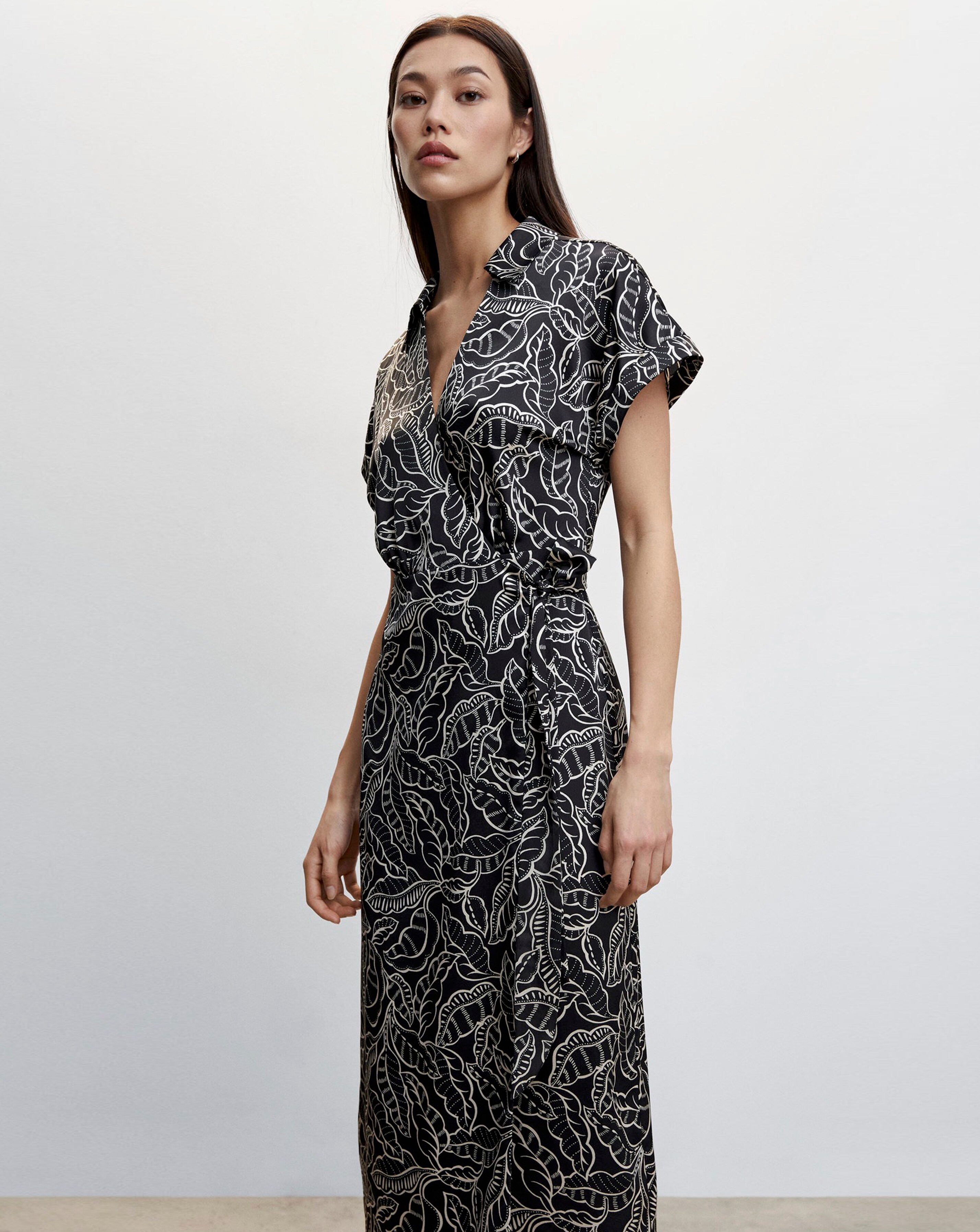 Mango Print Wrap Dress Simply Be