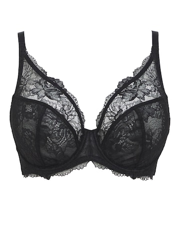 Pretty Secrets New Ella Full Cup Wired Bra (C-J) Black