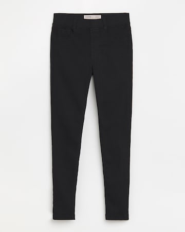 Simply Be Amber Black Pull On Skinny Jeggings