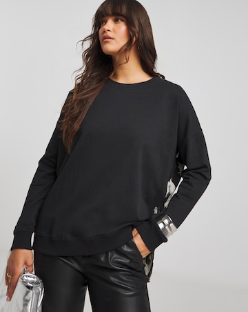 Religion Back Print Long Sleeve Sweatshirt