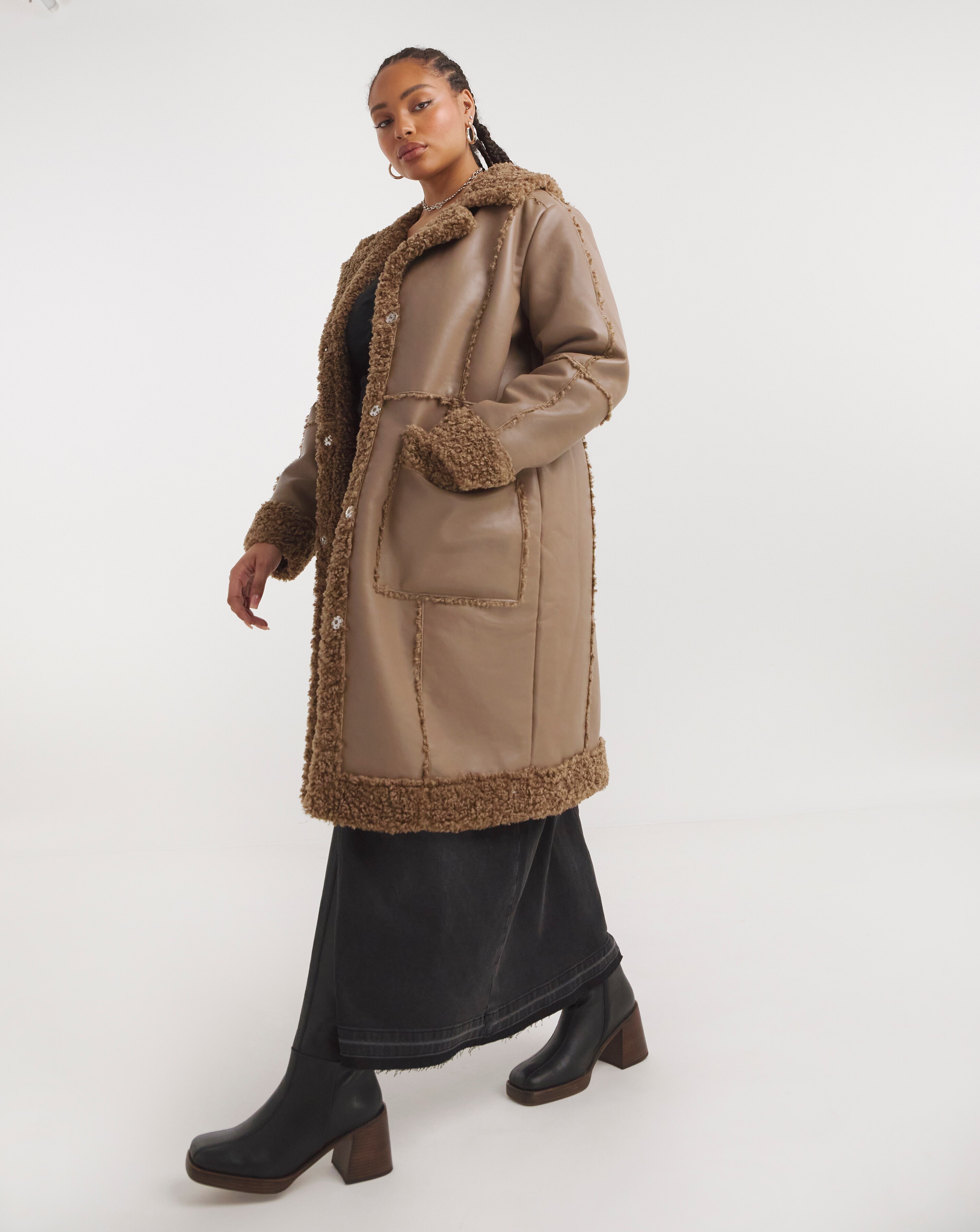Tan aviator coat clearance