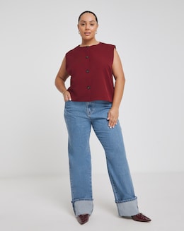 Buttoned Waistcoat Co-ord Top