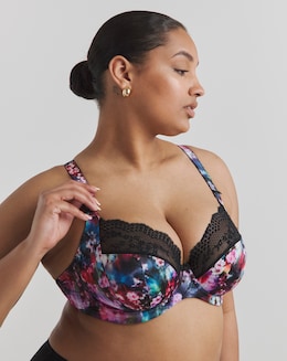 Elomi Lucie Plunge Wired Non Padded Bra Cherry Blos