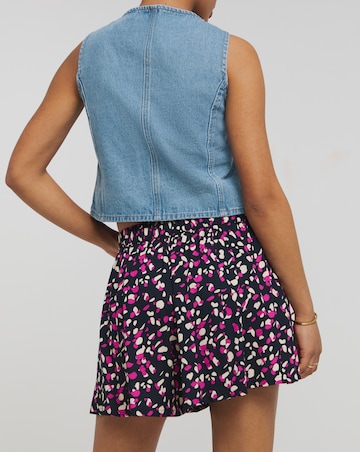 Ditsy Print Relaxed Flippy Shorts