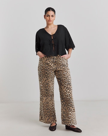 Simply Be Cotton Beach Broderie Shirt And Short Co-Ord Set