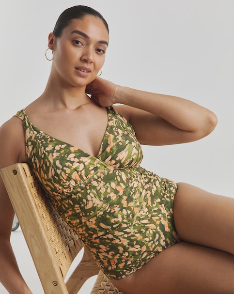 MAGISCULPT Full Contour Shaping Printed Swimsuit