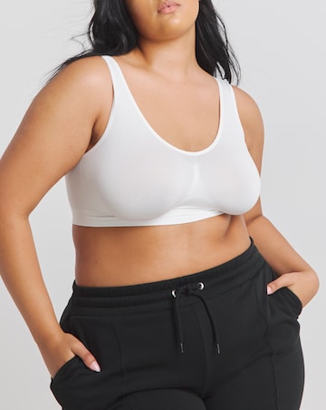 Pretty Secrets 3 Pack Comfort Tops Fits Up To D - White