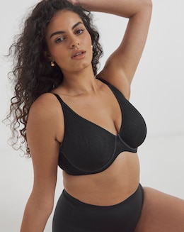 MAGISCULPT Smooth &amp; Sculpt Moulded Lace Full Cup Bra (B-F) Black