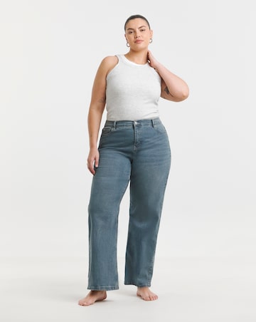 Green Cast 24/7 Stretch Wide Leg Jeans