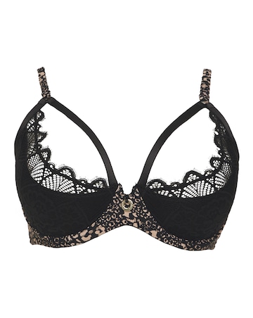 Simply Be Animal Print Balcony U/W 1/4 Padded Bra