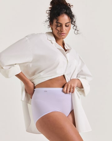Sloggi (3 Pack) Basic Maxi Knickers Lilac/Navy/Black