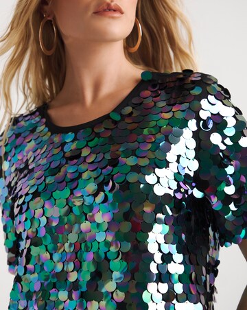 Lovedrobe Sequin Disc Mini Dress