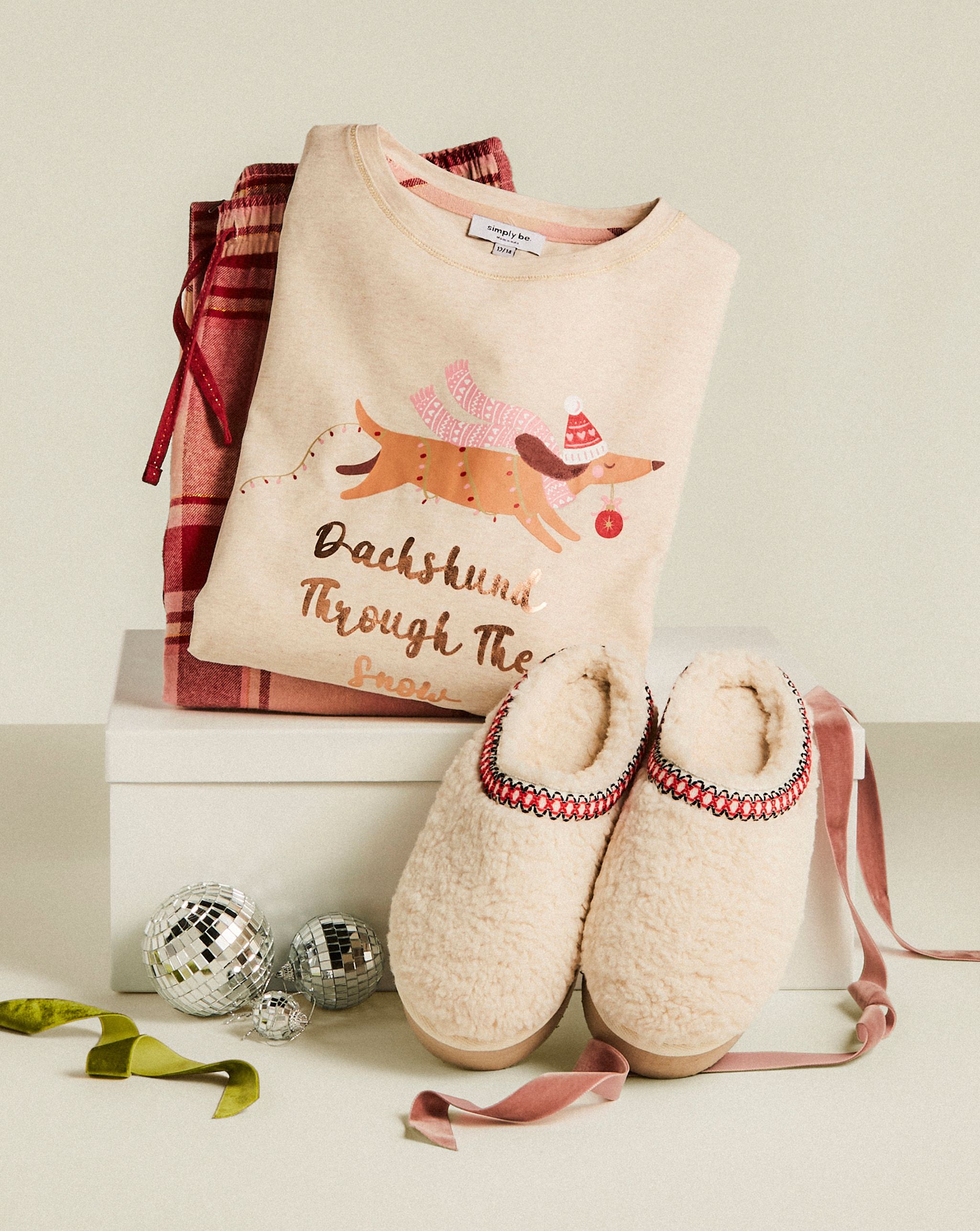 Novelty gifts including pyjamas and slippers