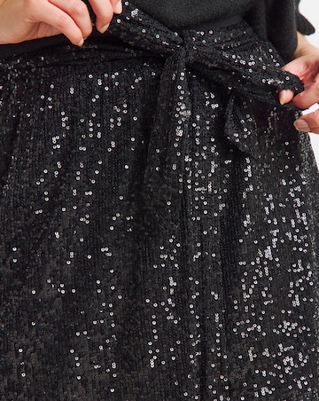 Sequin Wrap Skort