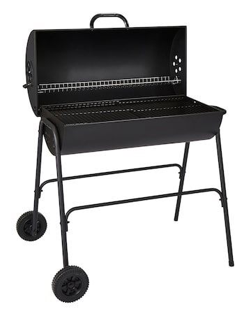 Oil Drum Charcoal BBQ