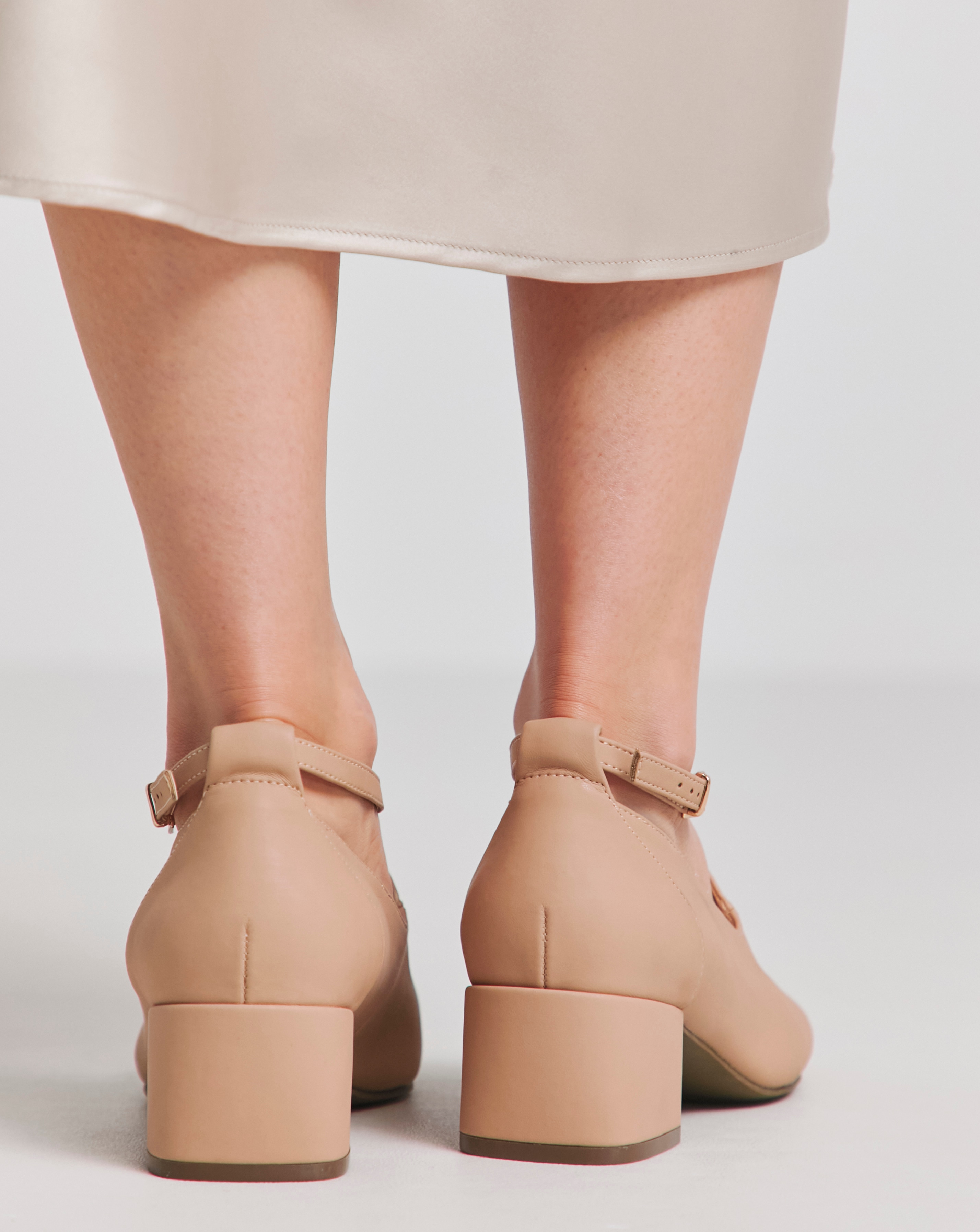 Heavenly Soles Adele Block Heel Cross Strap Mary Jane Extra Wide EEE Fit Simply Be