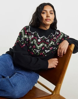 Lovedrobe Sequin Jumper