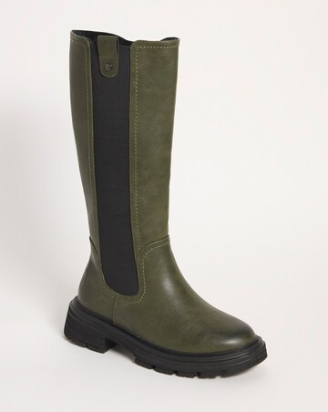 Heavenly Feet Zinnia High Leg Boot E Fit Curvy Calf