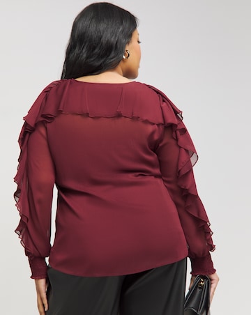 Joanna Hope Ruffle Blouse