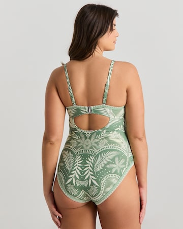 Figleaves Frida Underwired Bandeau Swimsuit Longer Length