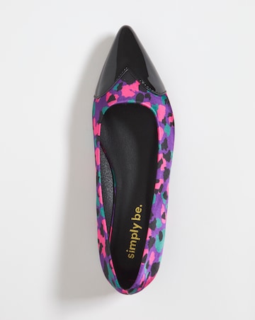 Maya Heart Toe Cap Ballerina Shoes Wide Fit