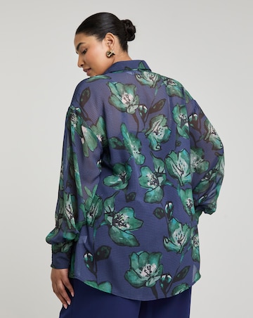 Joanna Hope Oversized Printed Shirt